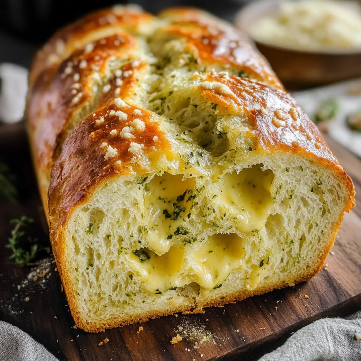 Homemade Italian Herb and Cheese Bread Loaf You’ll Love