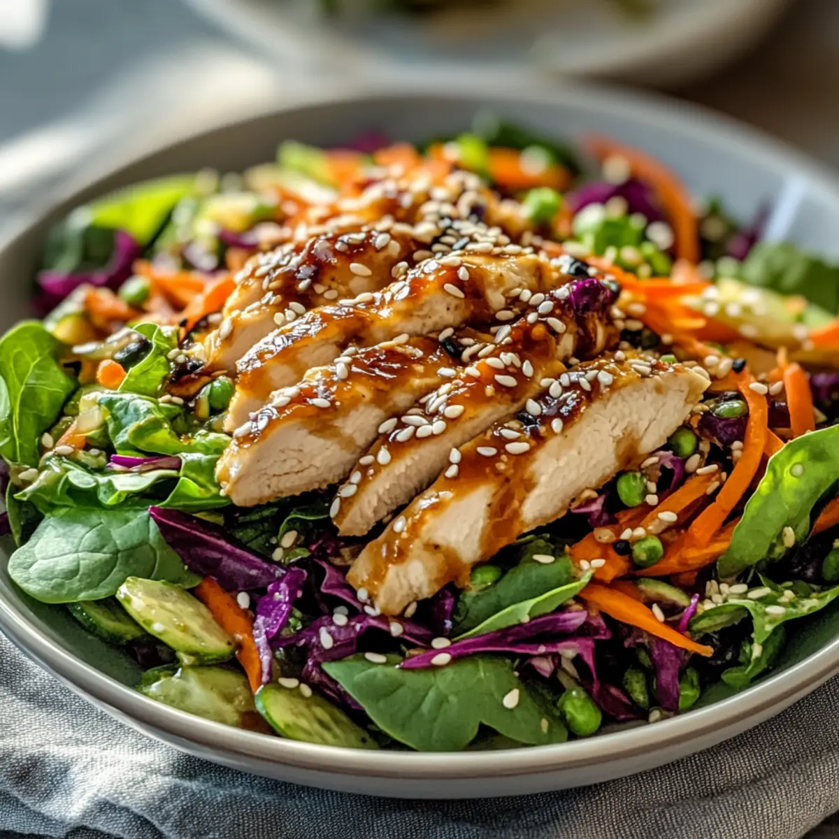 Asian Sesame Chicken Salad: A Flavorful Twist on Light Eating