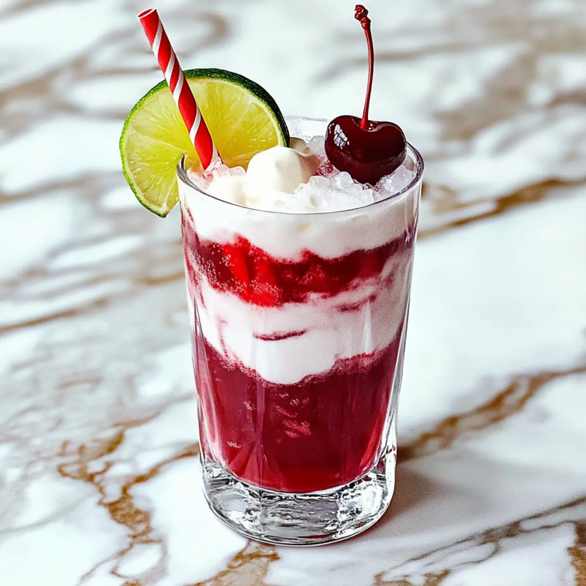 Refreshing Cherry Lime Frost Dirty Soda for Ultimate Chill