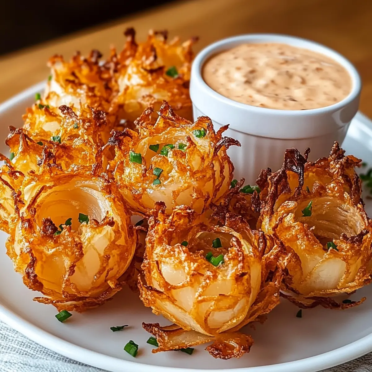 Deliciously Crispy Mini Blooming Onions for Guilt-Free Snacking
