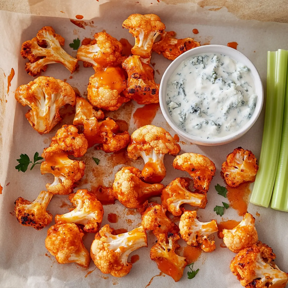 Crispy Air Fryer Buffalo Cauliflower for Guilt-Free Snacking