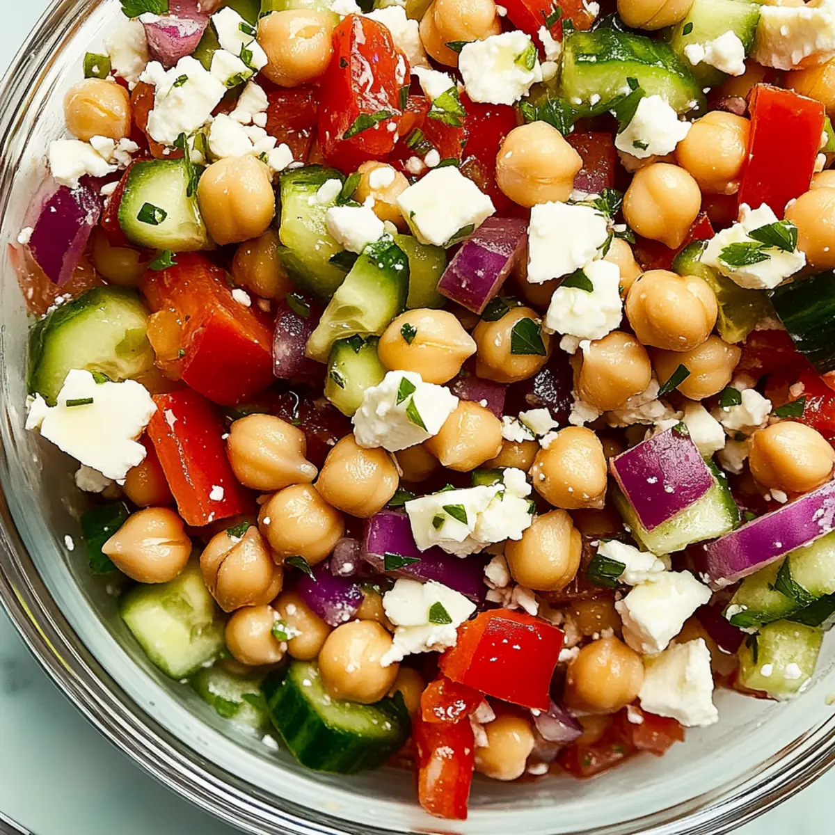 Mediterranean Chickpea Salad: Fresh, Flavorful, and Filling