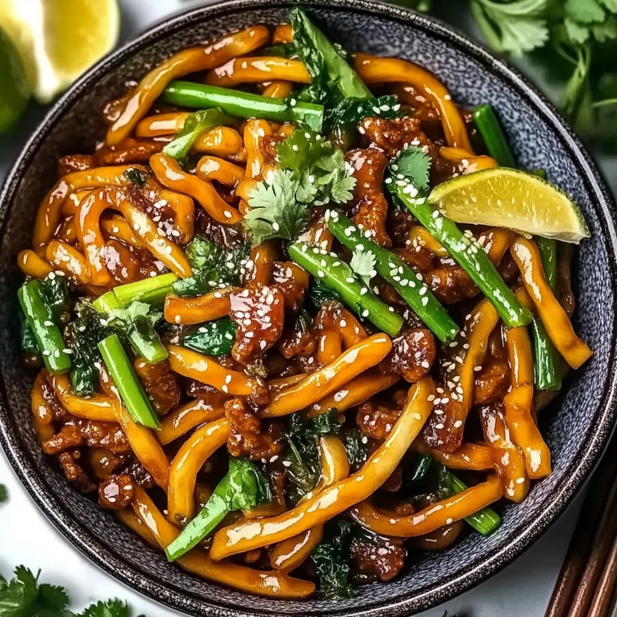 Delicious Vegan Udon Nudeln Rezept for Quick Comfort Meals