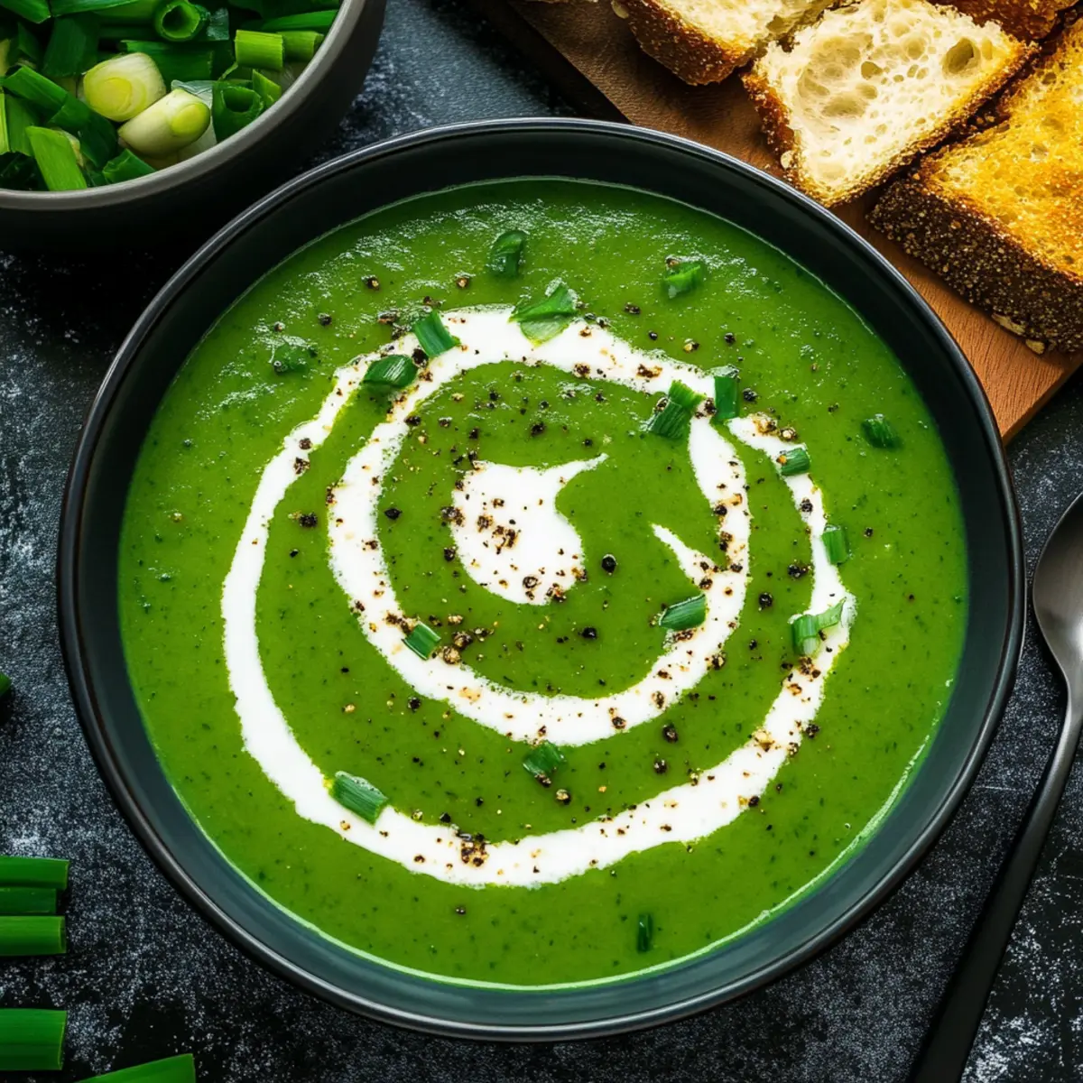 Hearty Vegan Spinach Soup for Pure Comfort in a Bowl
