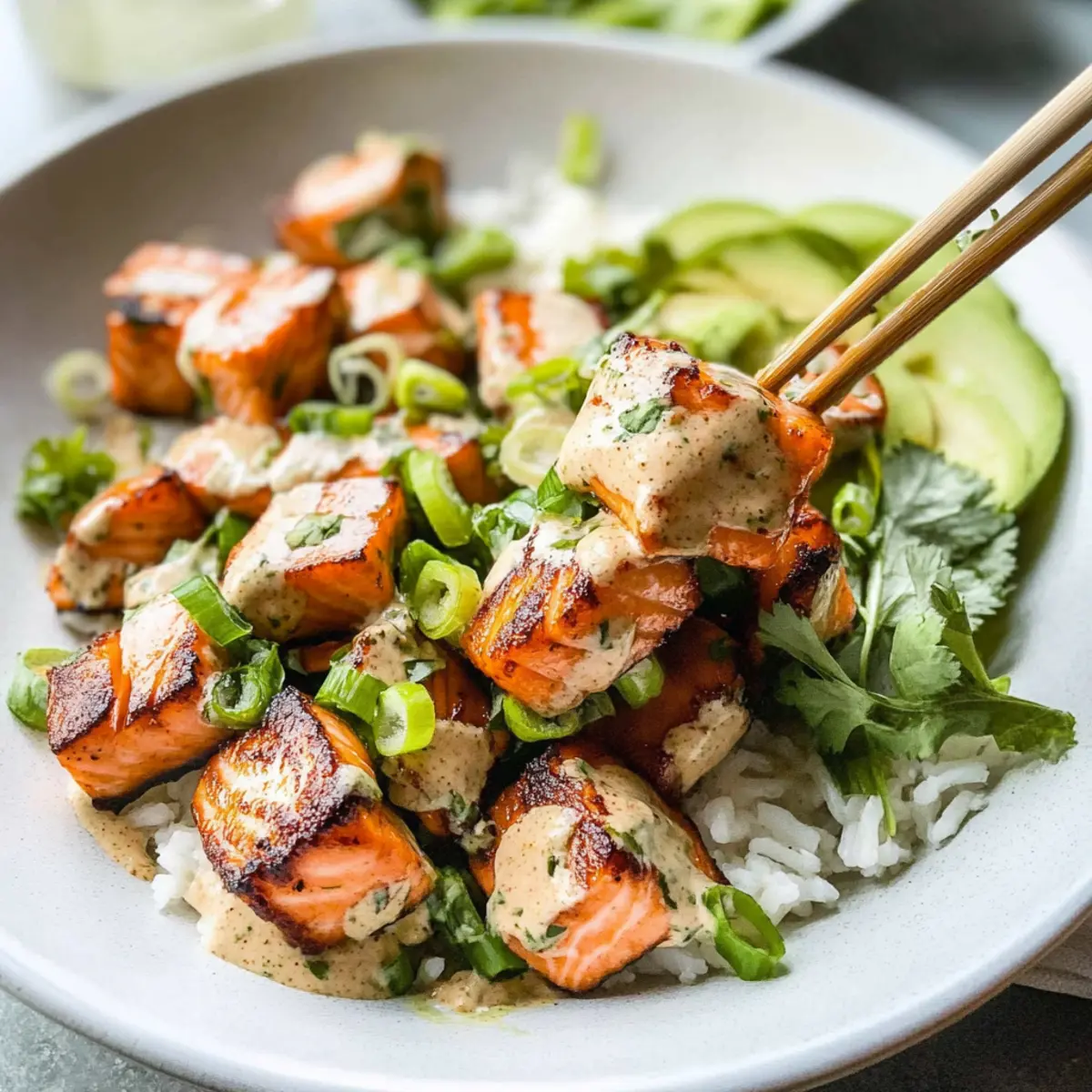 Crispy Air Fryer Bang Bang Salmon Bites in Just 10 Minutes