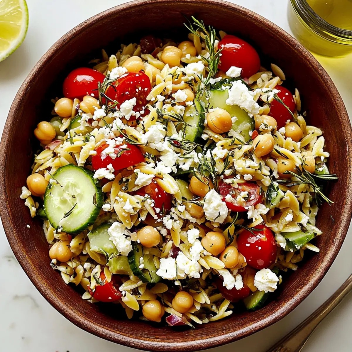 Bright and Refreshing Greek Orzo Salad for Summer Joy