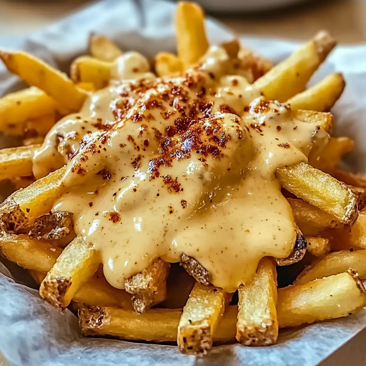 Irresistible Louisiana Voodoo Fries with Zesty Cheese Sauce