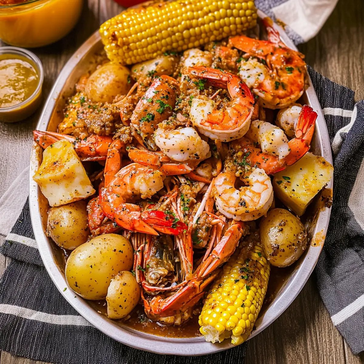 Cajun Seafood Boil with Garlic Butter Sauce for Ultimate Flavor