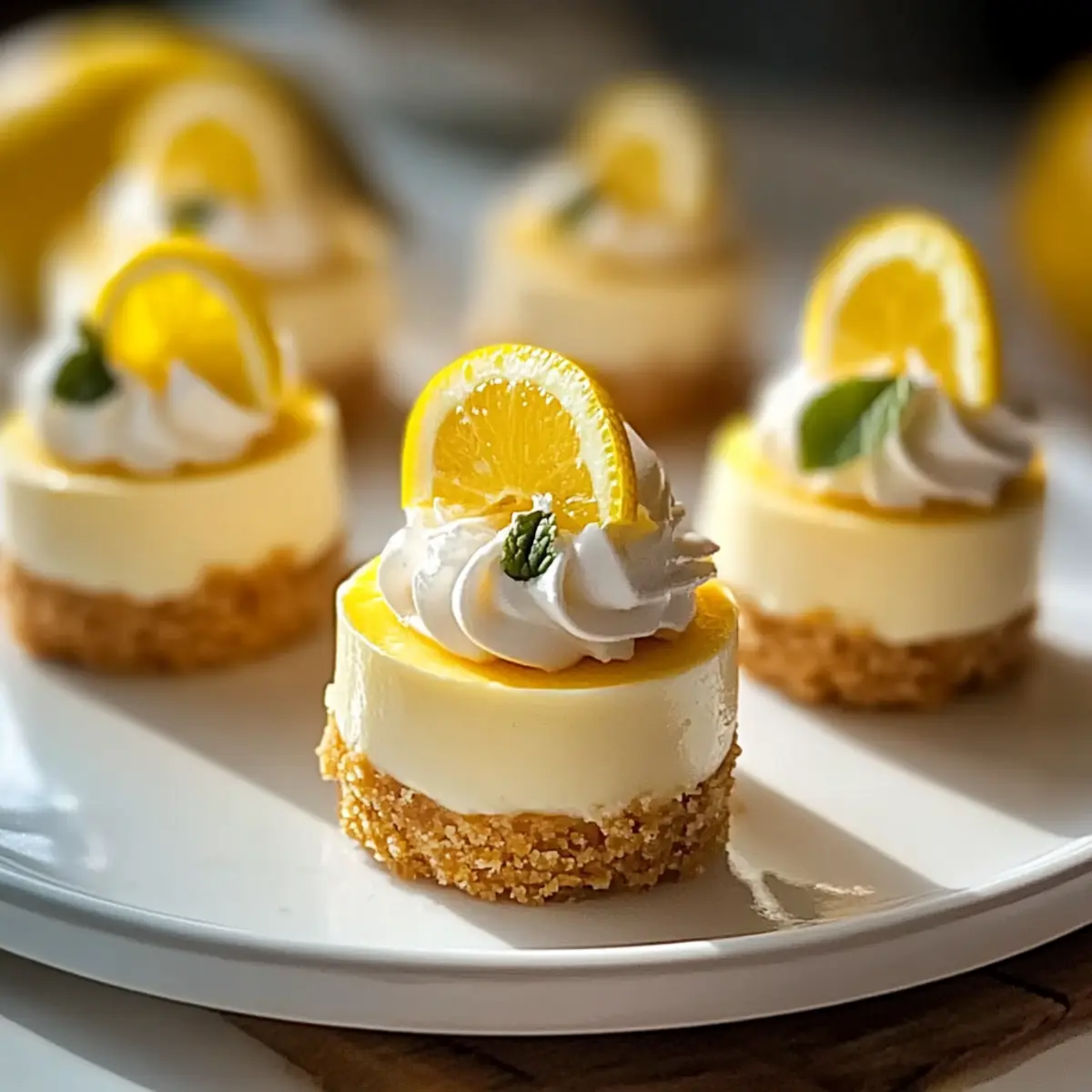 Zesty Mini Lemon Cheesecakes for a Refreshing Treat