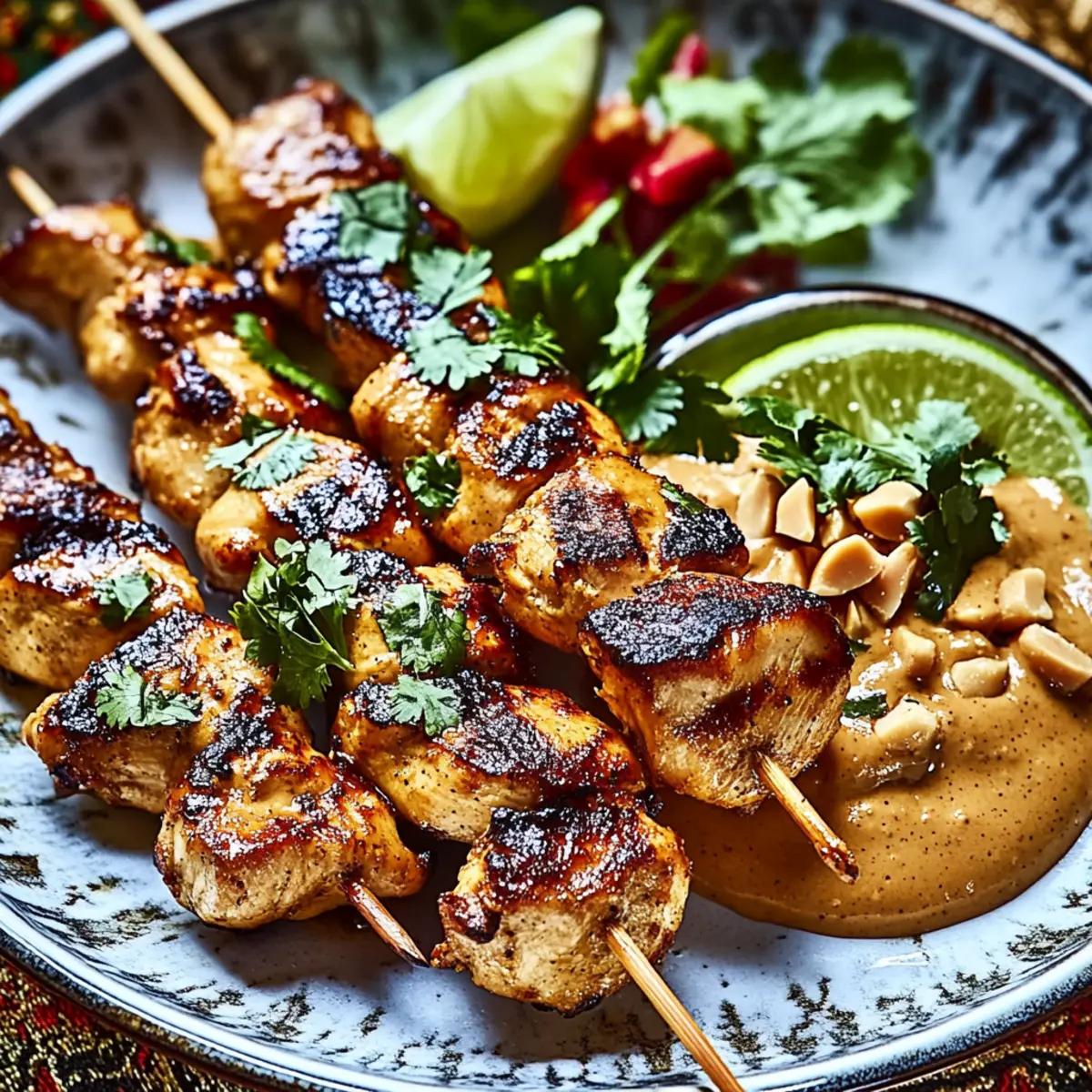 Delicious Chicken Satay with Peanut Sauce Your New Favorite Recipe