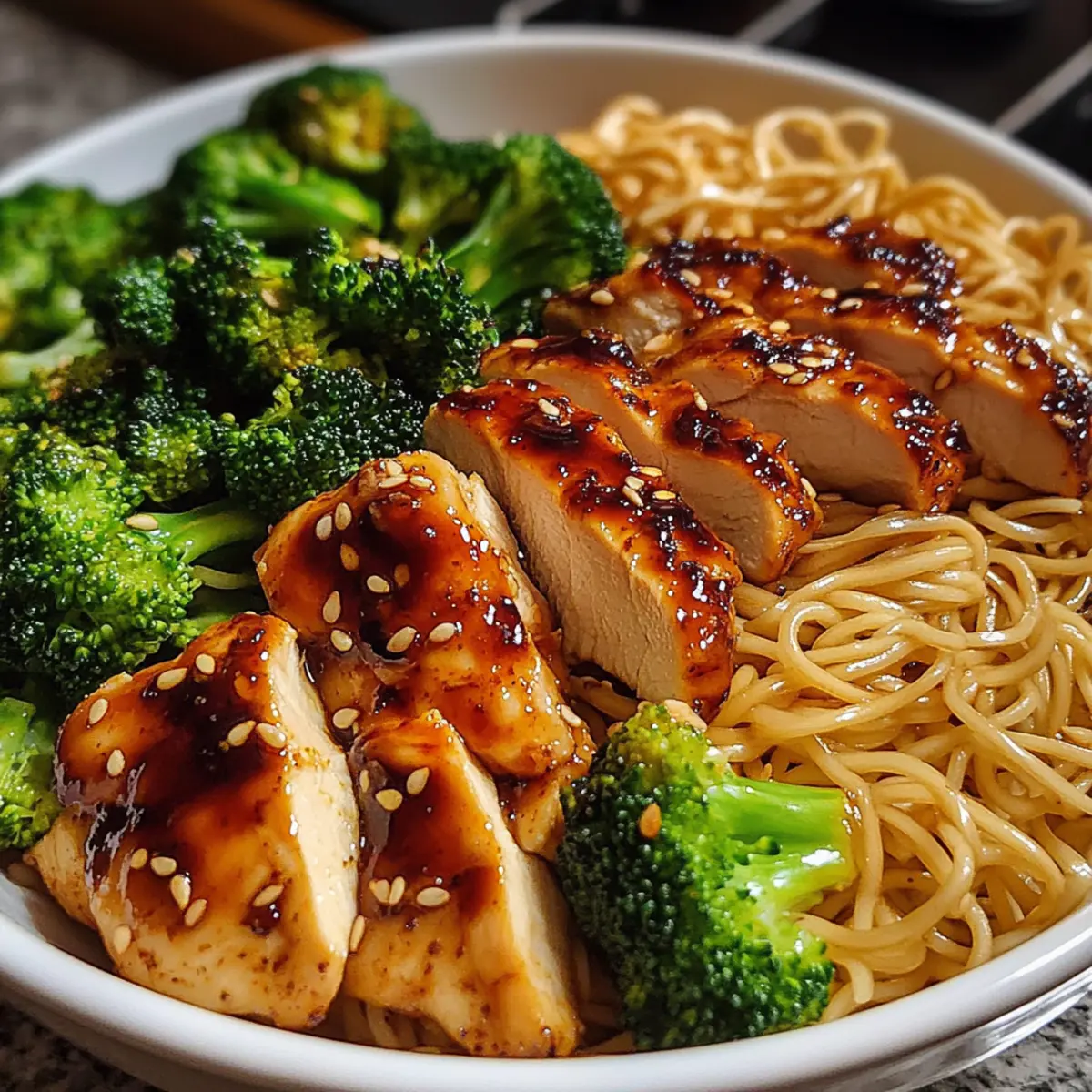 Spicy Garlic Chicken and Broccoli Noodle Bowls for Quick Nights