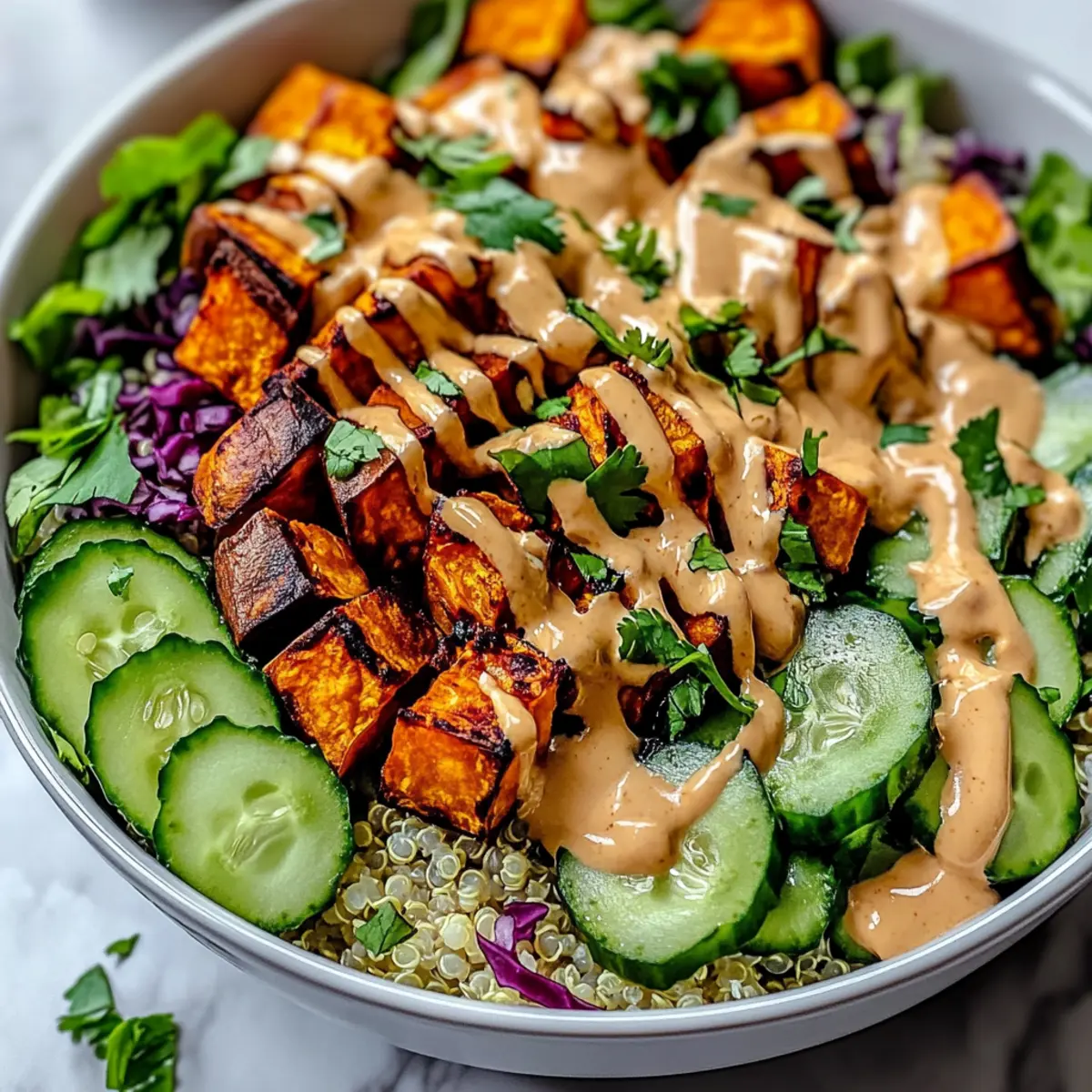 Delicious Thai Peanut Sweet Potato Buddha Bowl That You'll Love