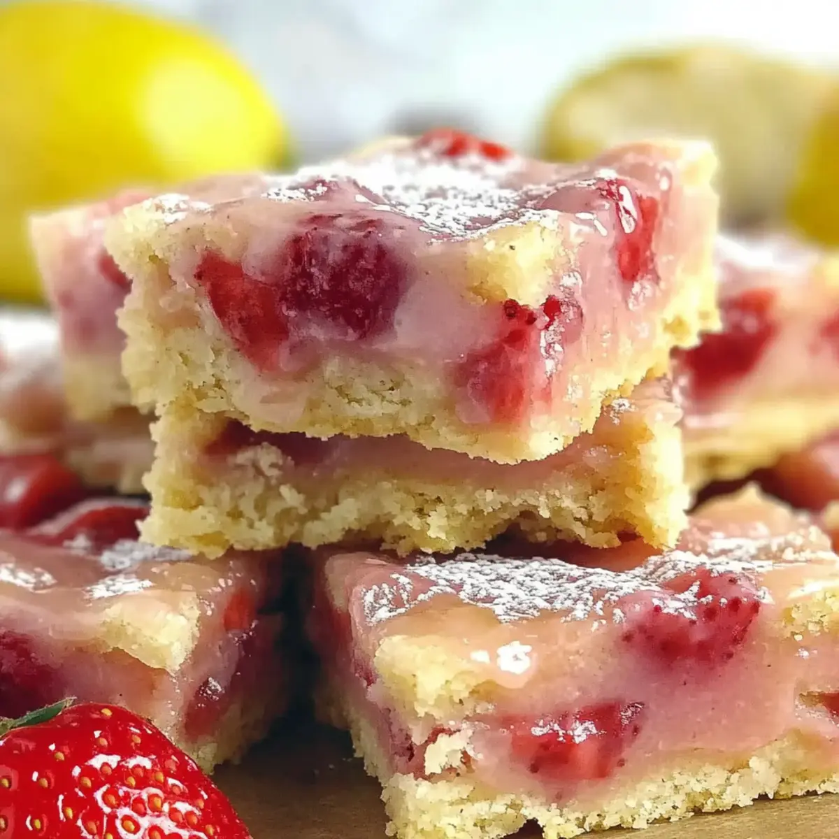 Strawberry Lemon Blondies: A Zesty Treat for Spring Joy