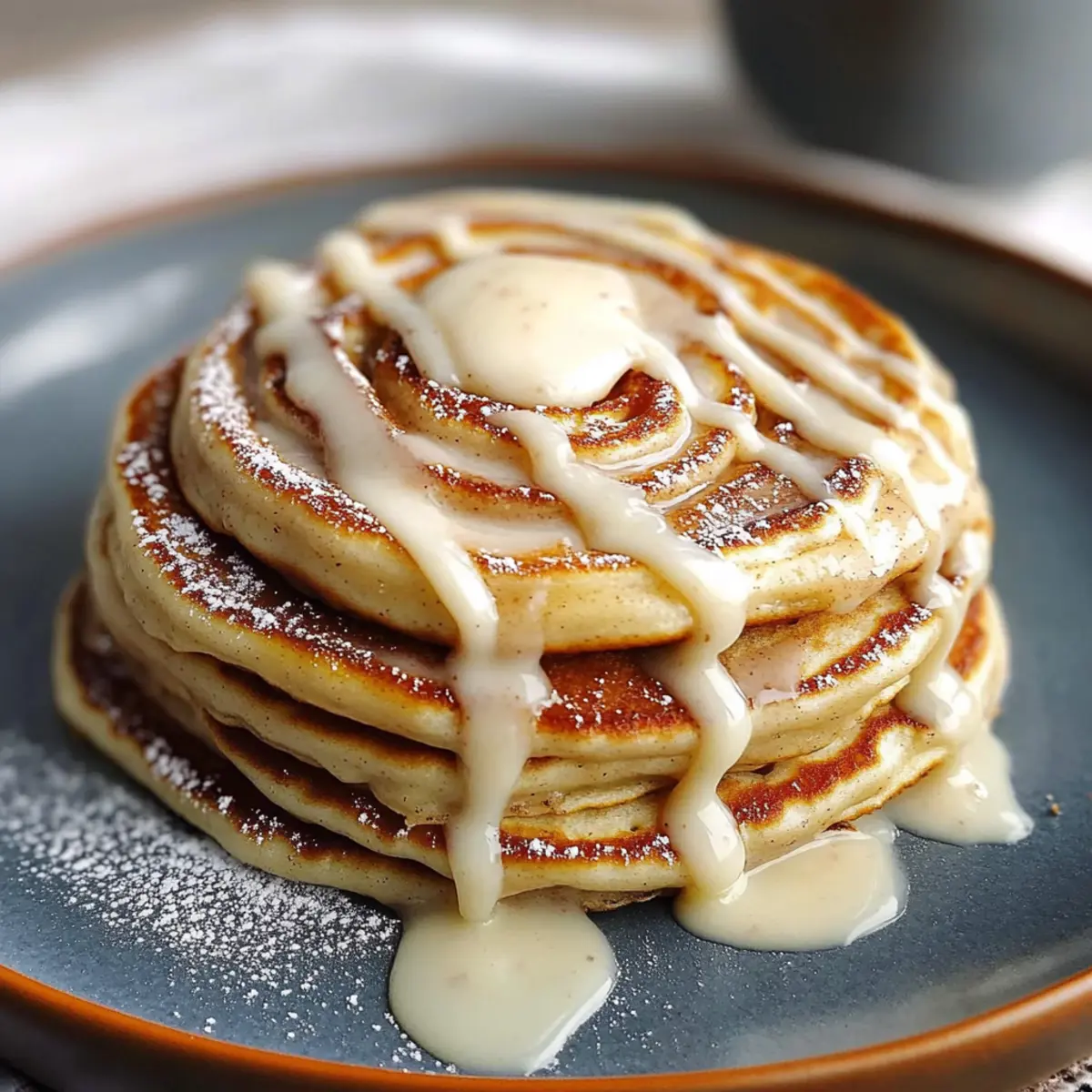 Cinnamon Roll Pancakes: Fluffy Bliss with Creamy Glaze