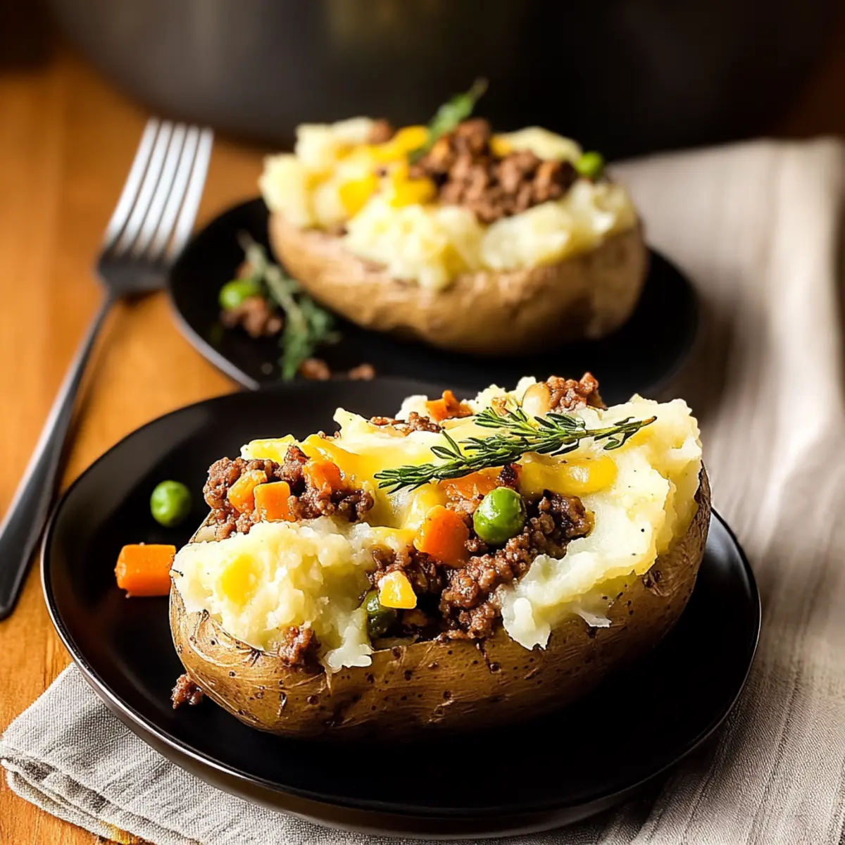 Hearty Shepherd's Pie Baked Potatoes for Cozy Comfort
