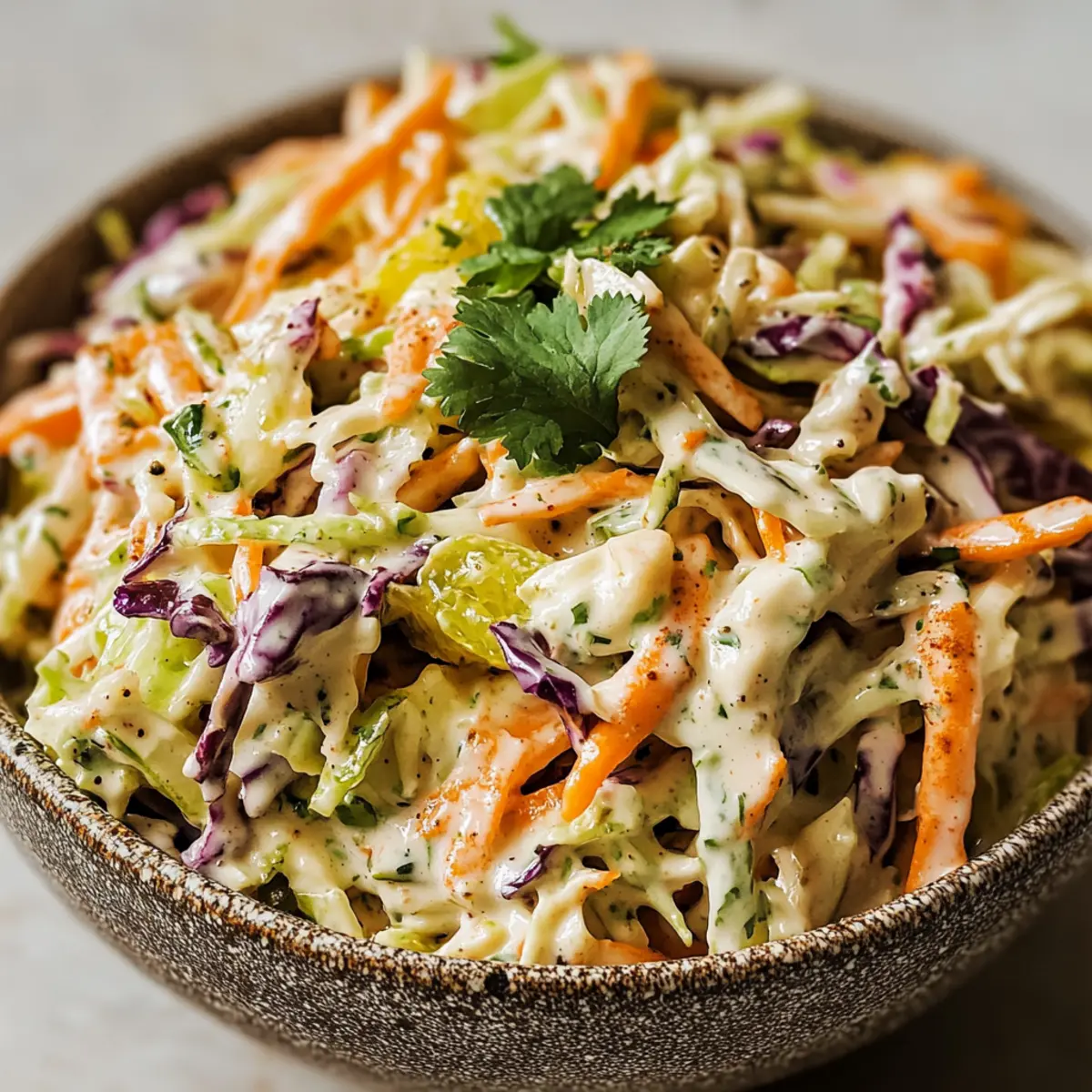 Fresh Cilantro Lime Coleslaw: A Zesty, Creamy Delight