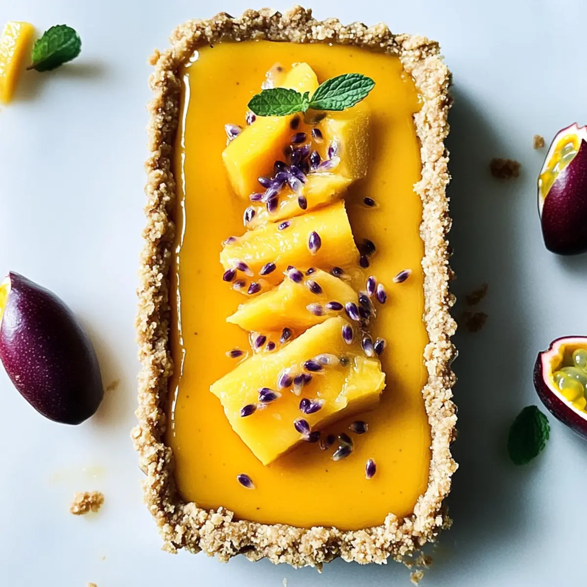 Vegan Mango Passion Fruit Tart: A Tropical Treat You’ll Love