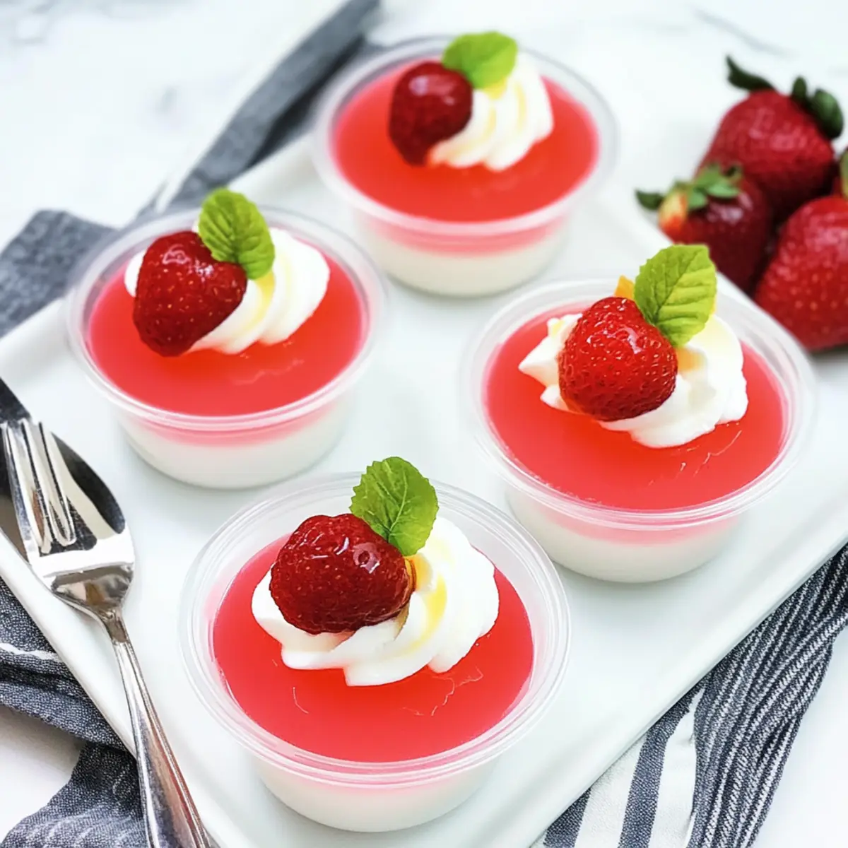 Guilt-Free Greek Yogurt Jello Cups: A Fresh, Creamy Treat