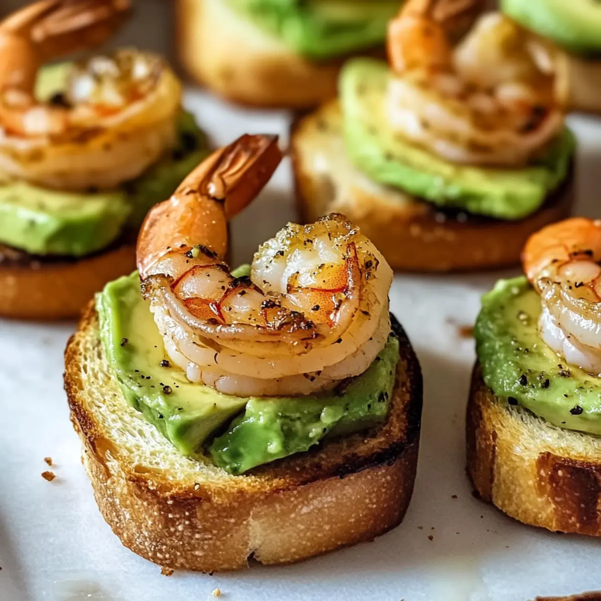 Garlic Shrimp Crostini with Avocado: A Dreamy Appetizer Treat