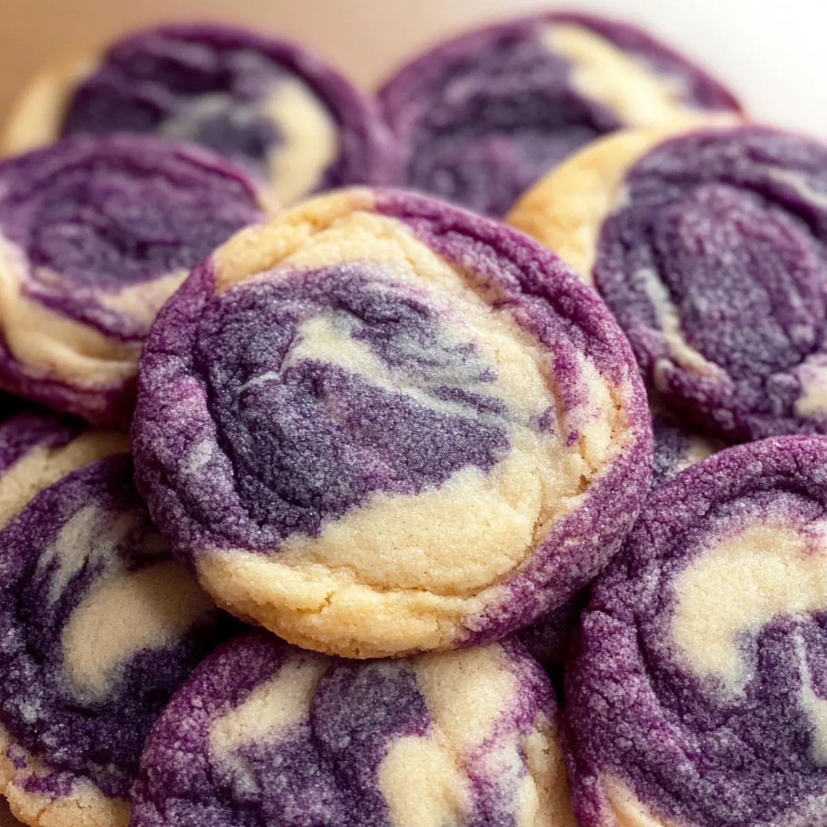 30-Minute Ube Marble Cookies for Colorful, Chewy Bliss