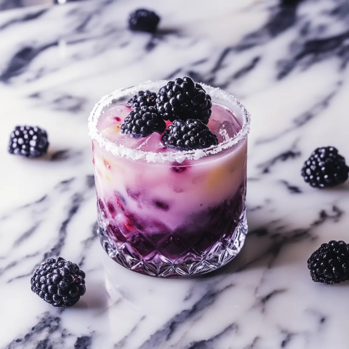 Refreshing Blackberries and Cream Margarita for Summer Sips