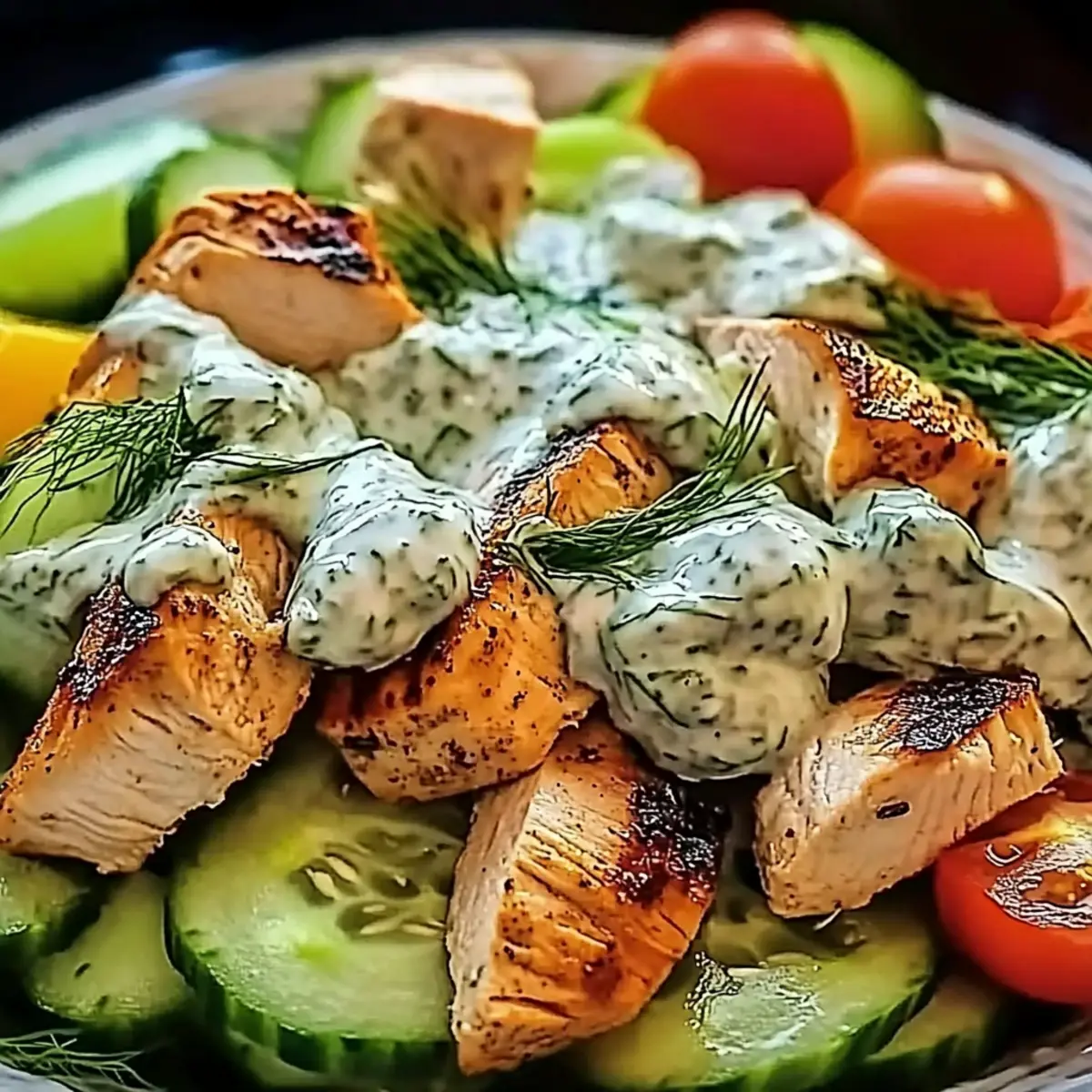 Zesty Tzatziki Chicken Salad for a Refreshing Summer Bite
