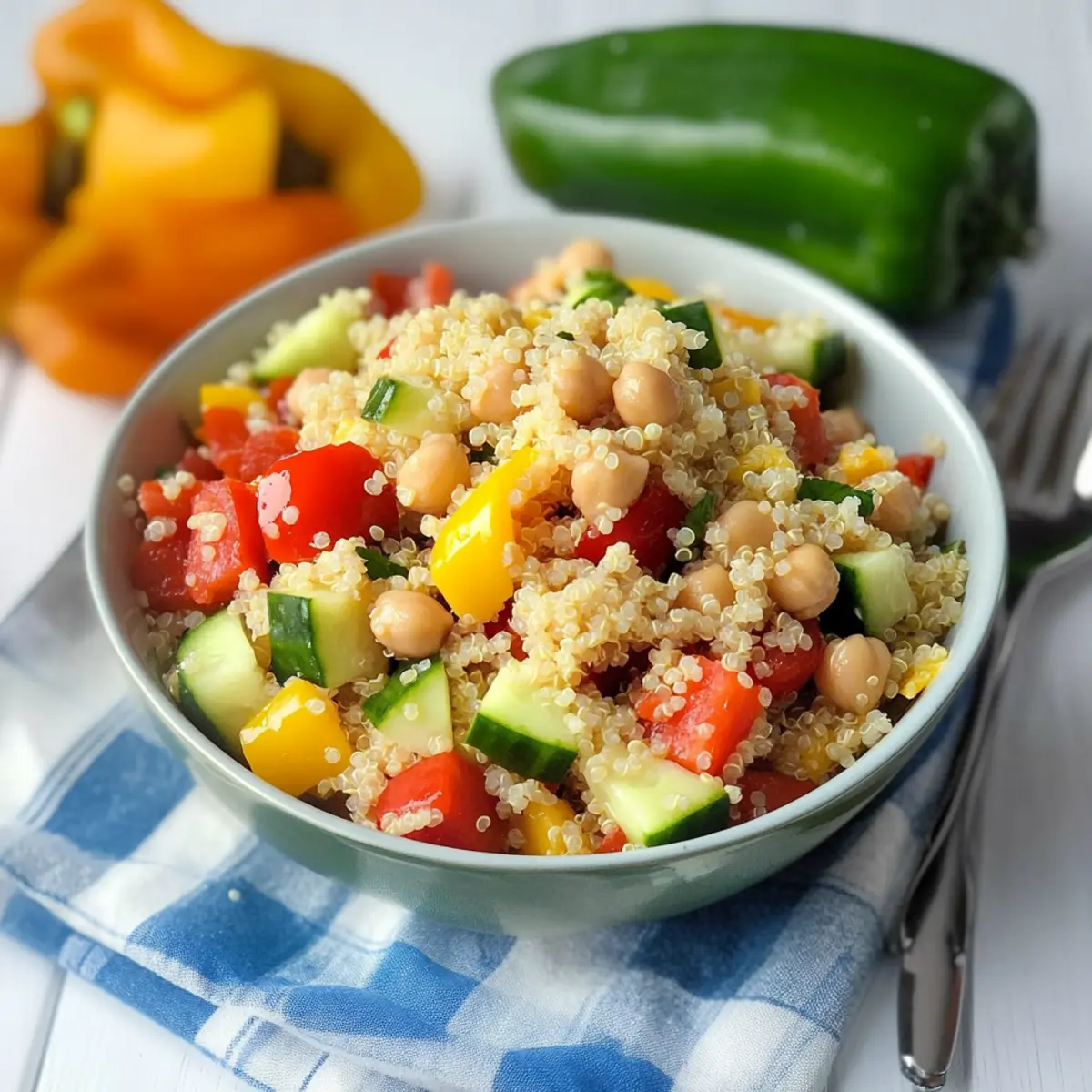 Summer Quinoa Salad Packed with Veggies and Flavorful Crunch