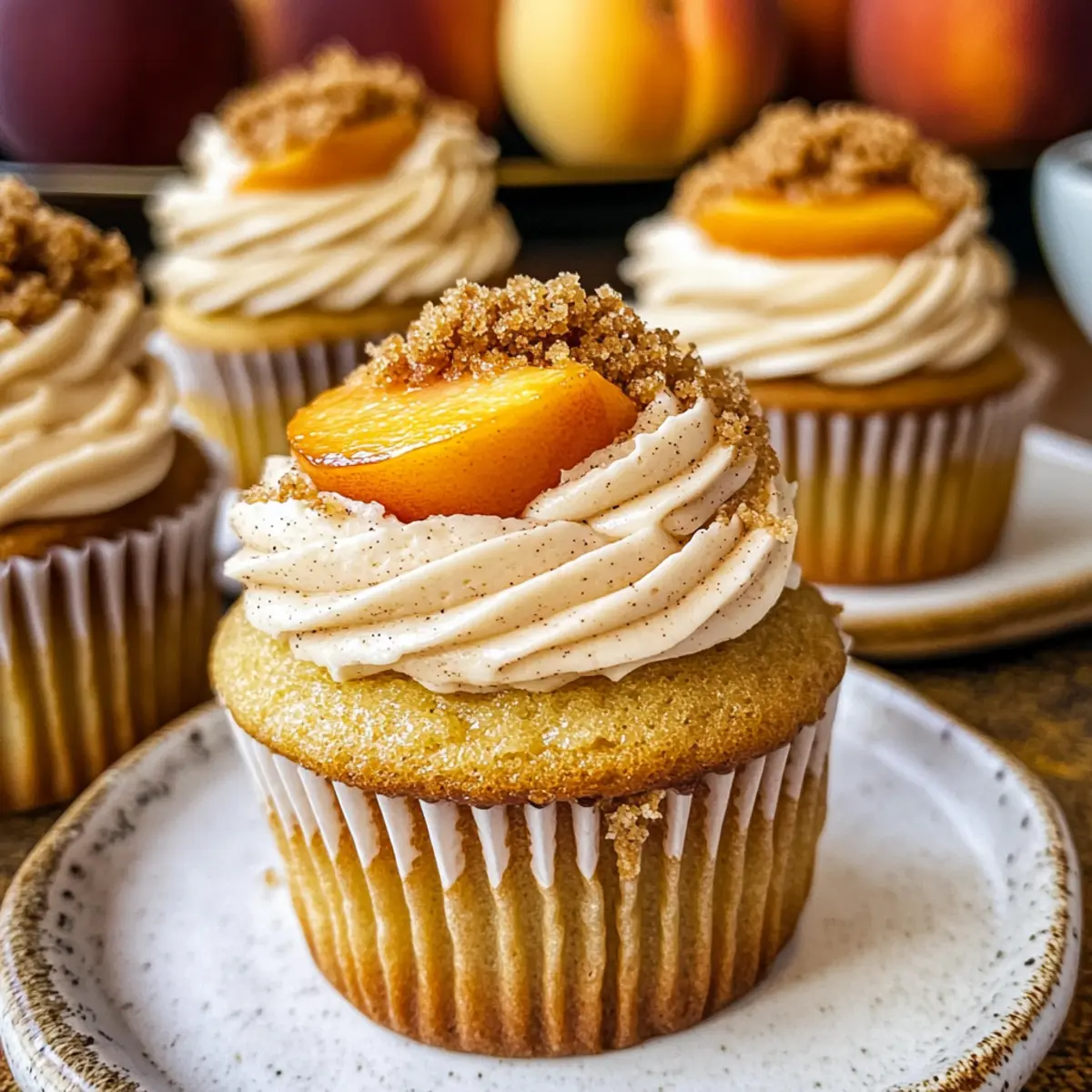 Peach Cupcakes That Scream Summer in Every Bite