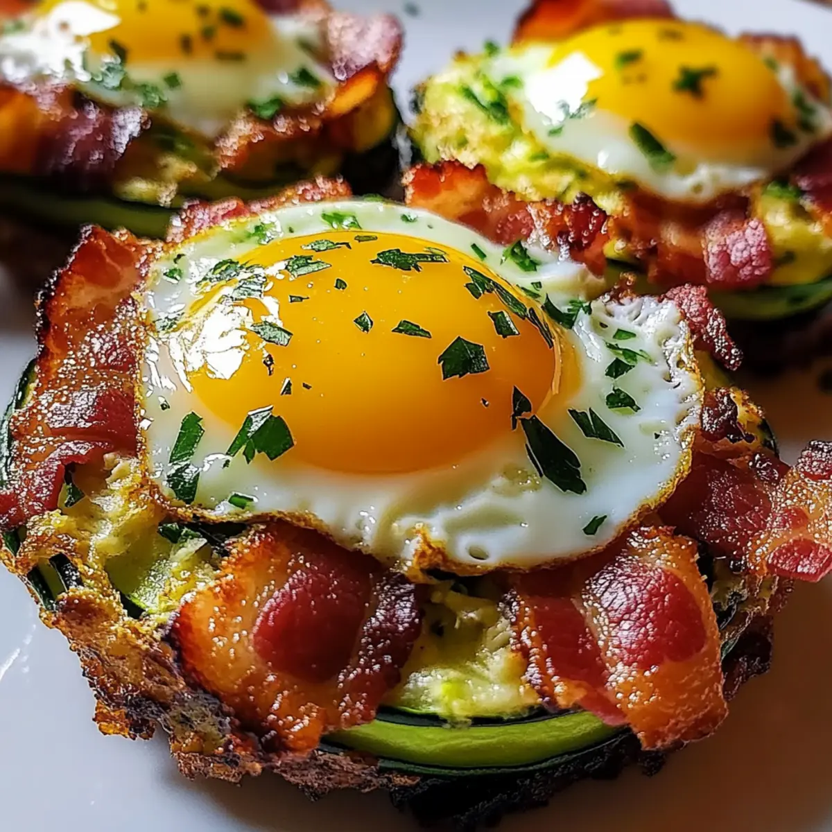 Keto Bacon Egg Zucchini Nests for a Flavorful Breakfast Bliss