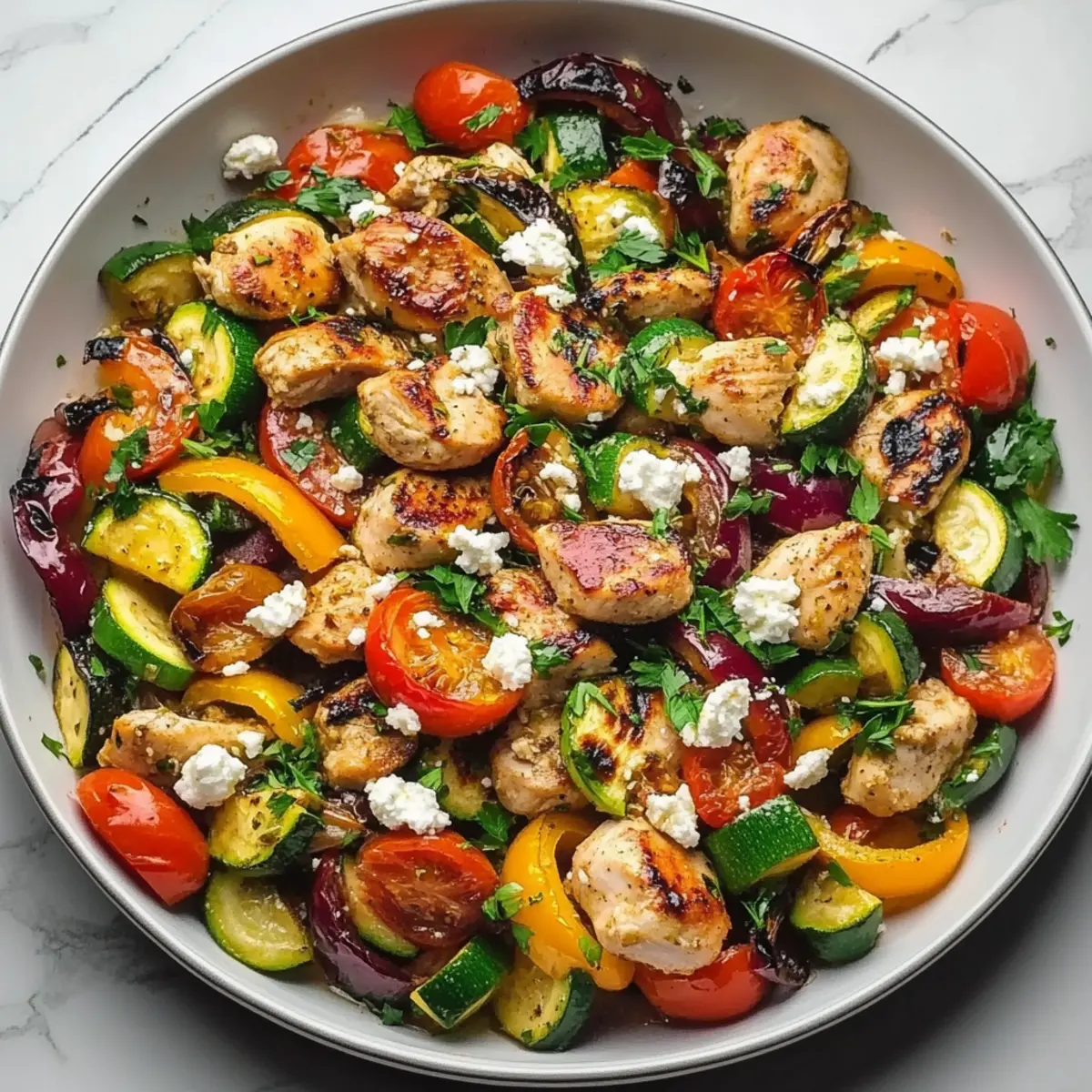 Savory Mediterranean Chicken Stir Fry in Just 30 Minutes