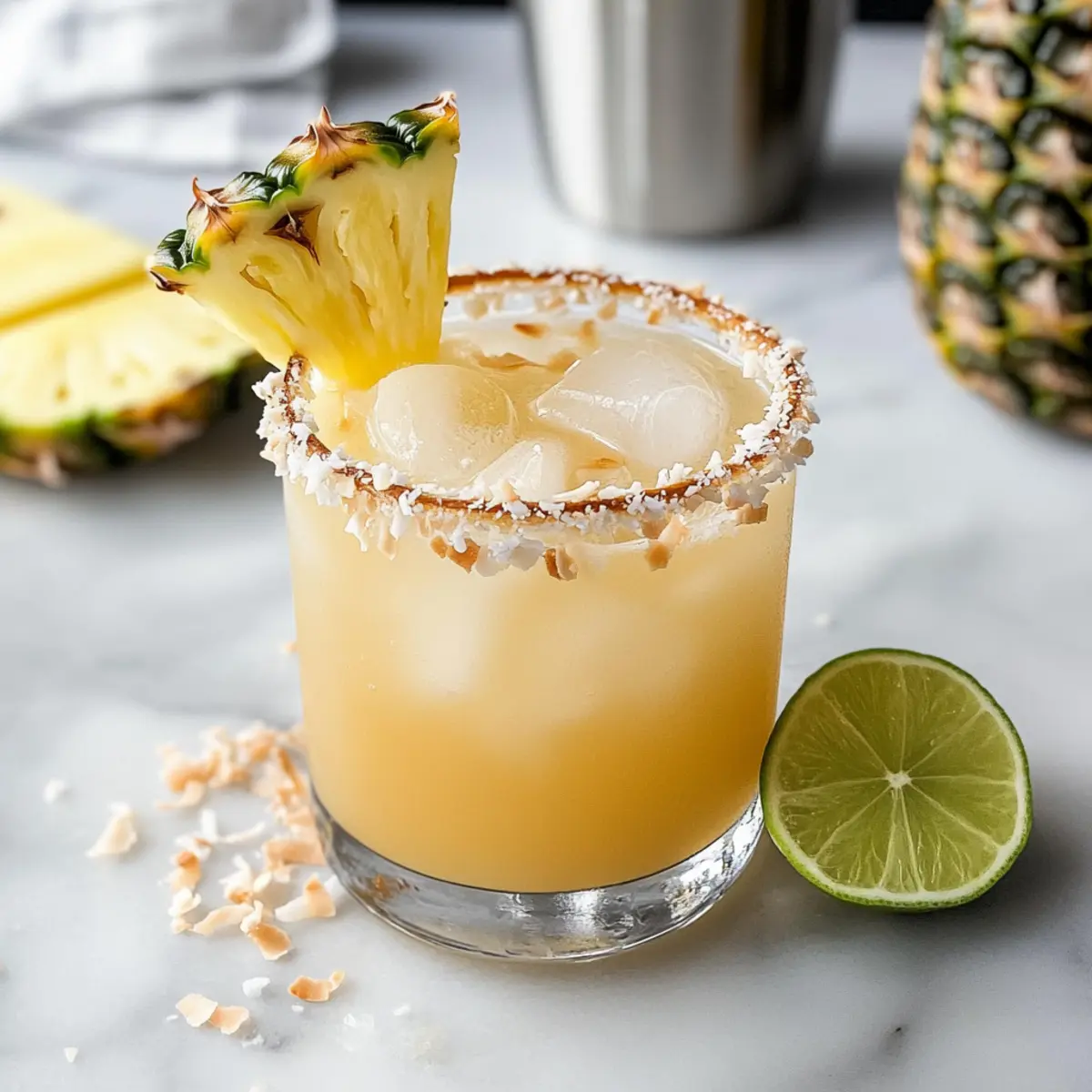 Pineapple Coconut Mockarita: Your Tropical Escape in a Glass