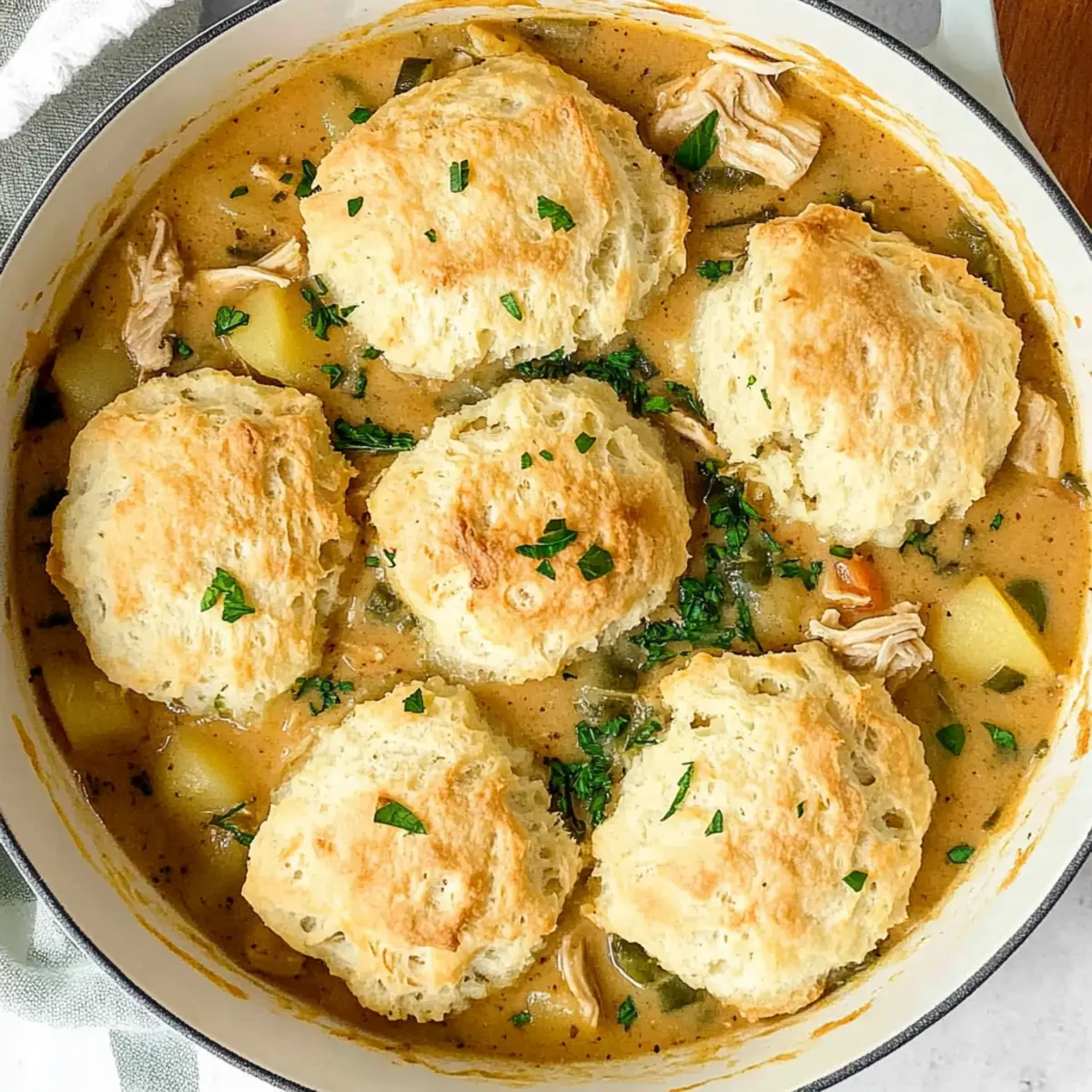 Hearty Gluten-Free Chicken Pot Pie with Easy Biscuit Topping