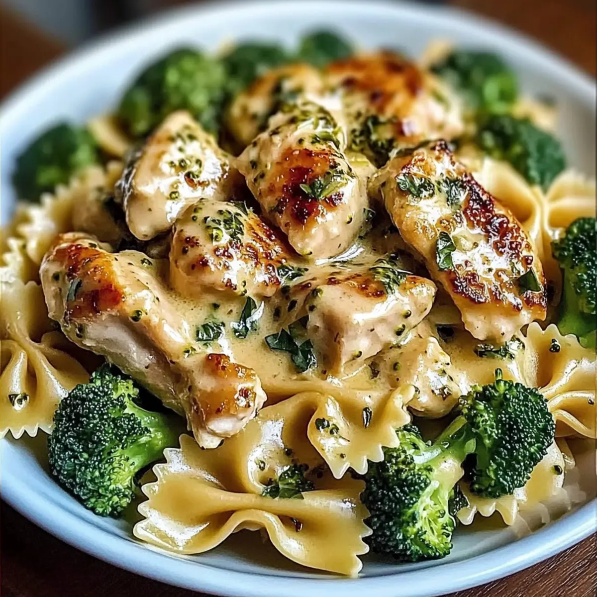 Savory Cowboy Butter Lemon Bowtie Chicken with Broccoli Bliss