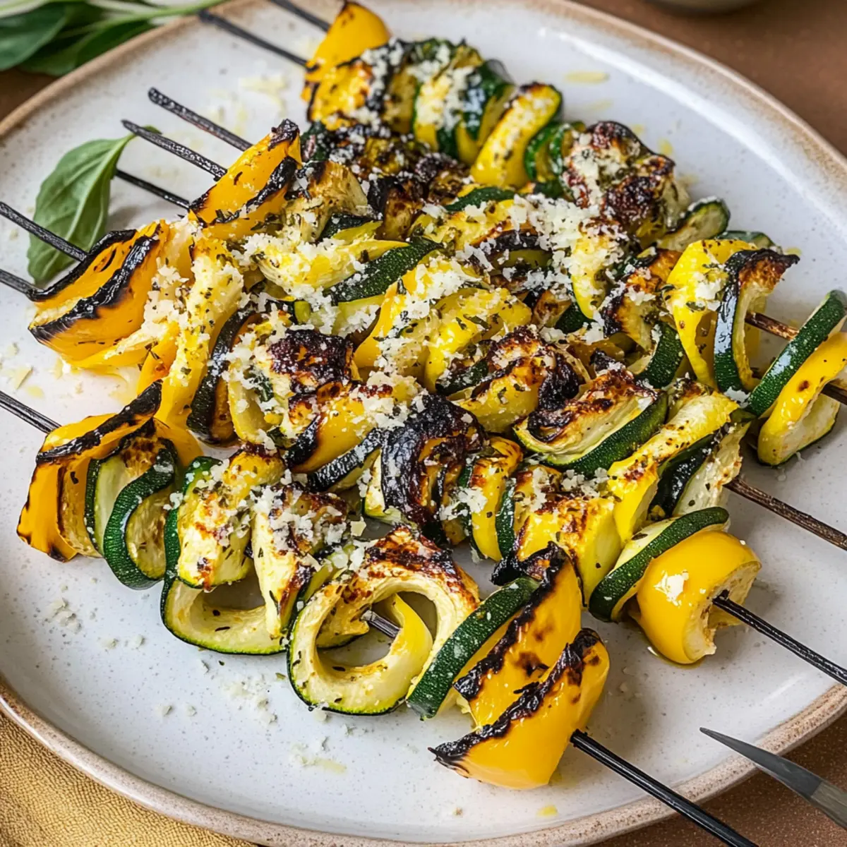 Savor Summer with Grilled Zucchini Squash Skewers Delight