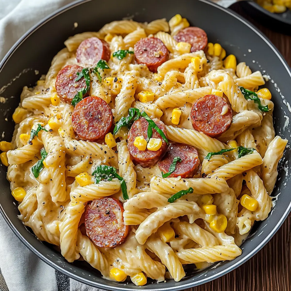 Creamy Summer Kielbasa Pasta for Quick Family Dinners