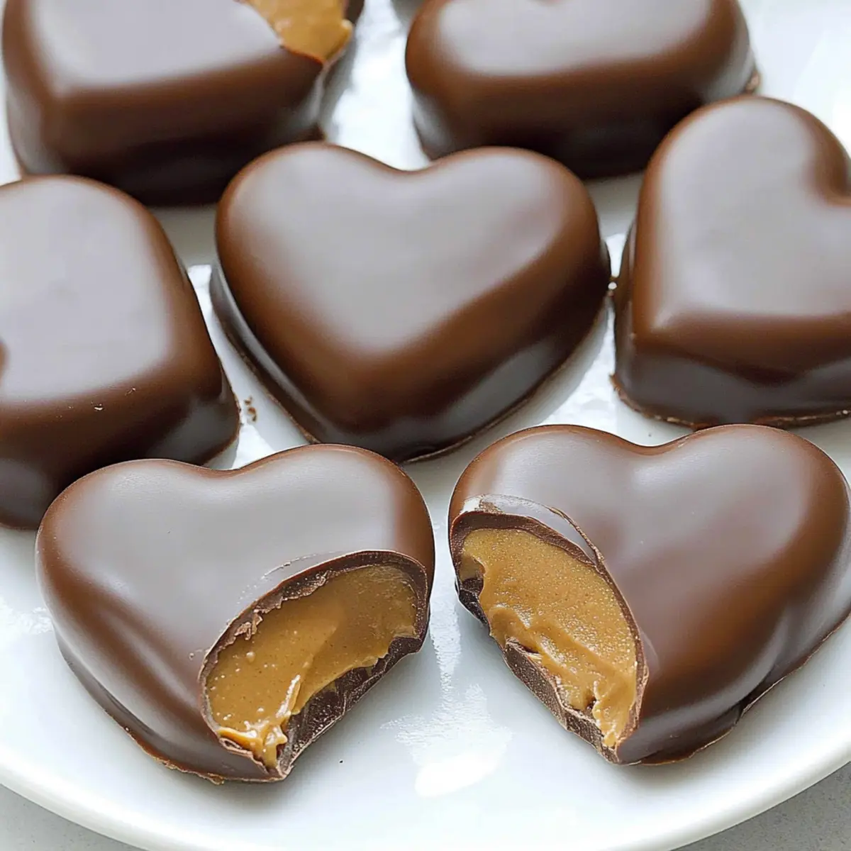 Decadent Chocolate Peanut Butter Valentine’s Heart Treats