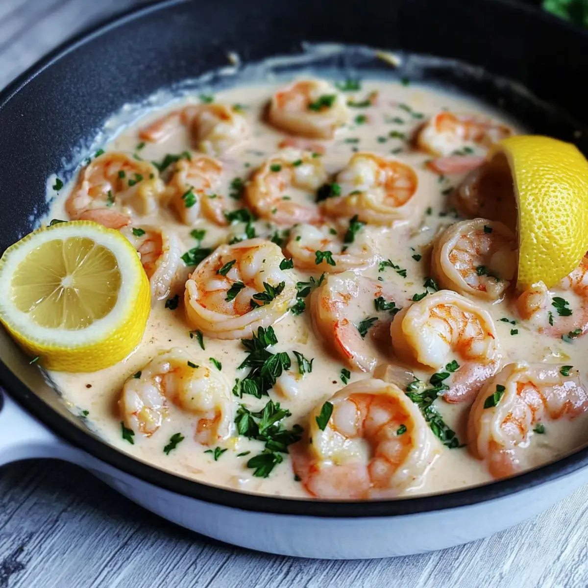 Creamy Lemon Shrimp for a Quick and Zesty Dinner Delight