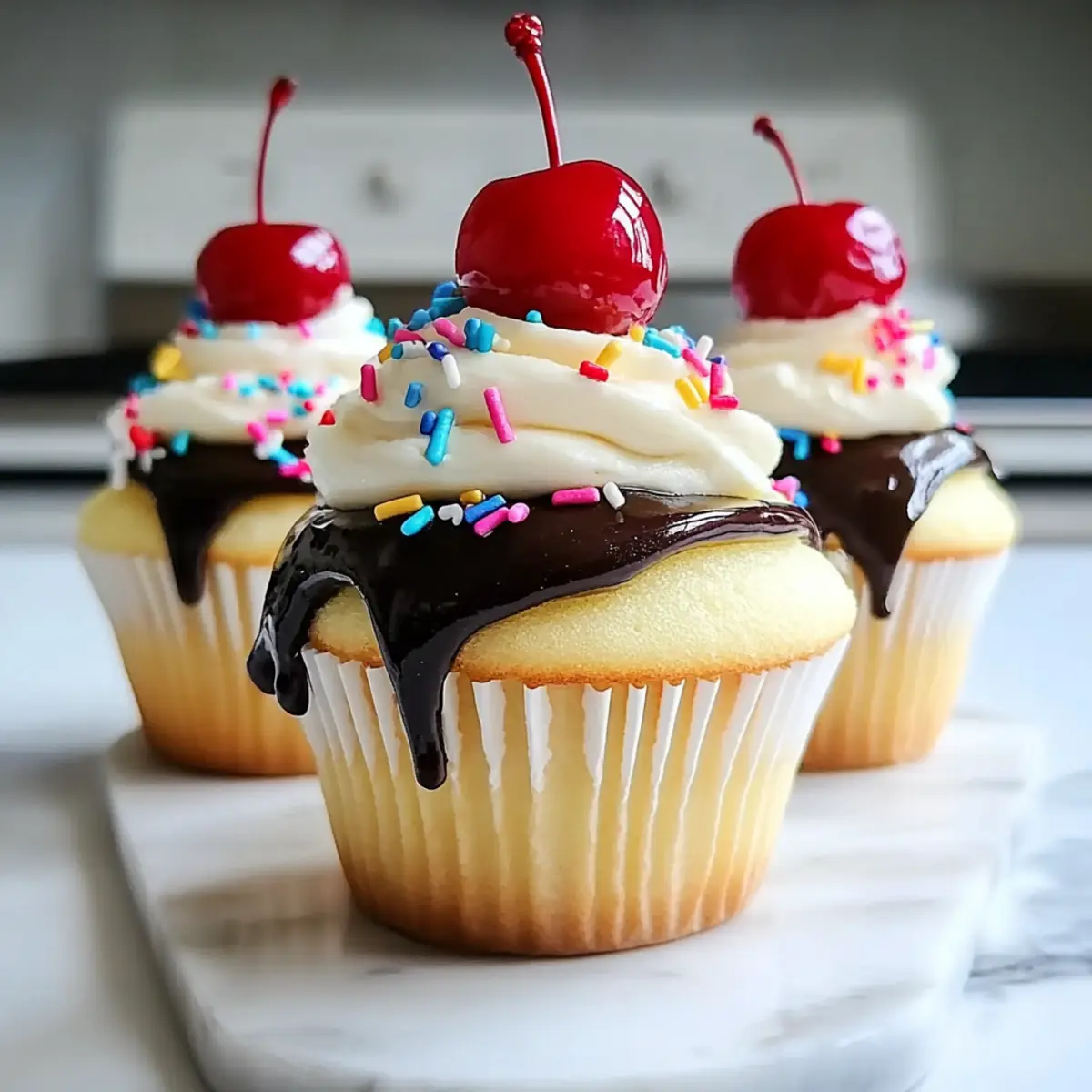 Irresistible Banana Split Cupcakes That Make Any Day Sweeter