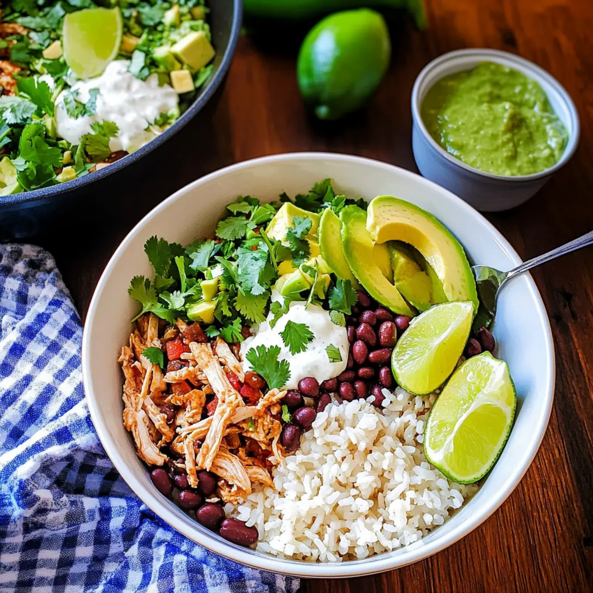 Savory Slow Cooker Chicken Burrito Bowl for Easy Meal Prepping