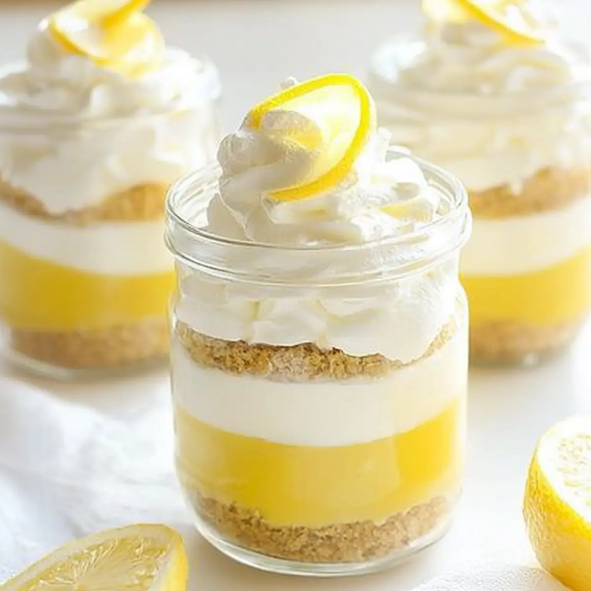 Lemon Curd and Vanilla Cheesecake Parfaits: A No-Bake Delight