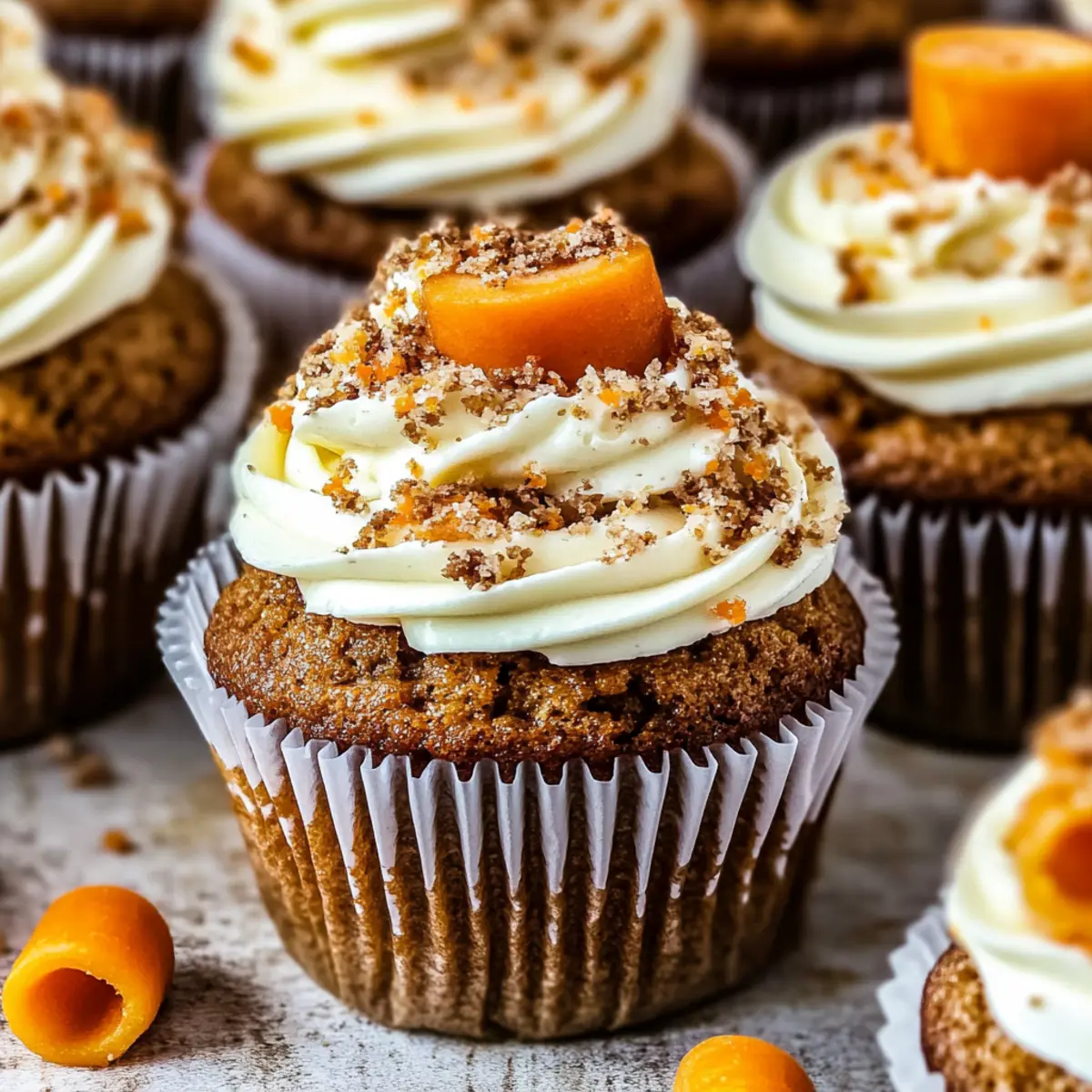 Moist Carrot Cupcakes with Creamy Frosting Magic