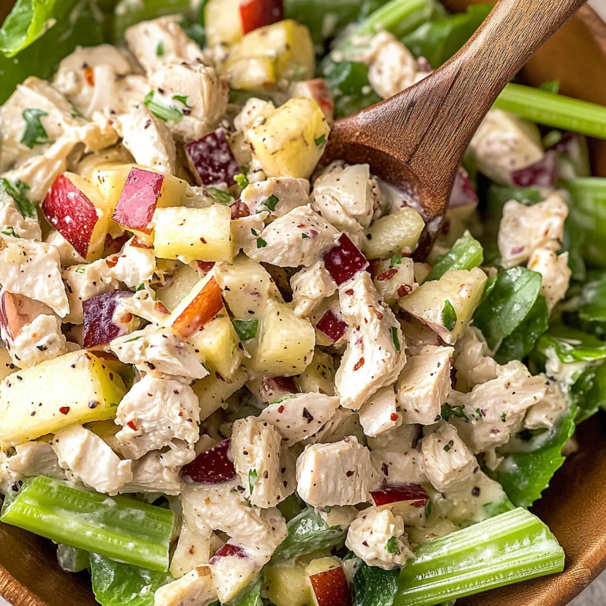 Savory Chicken Salad with Apples for a Crisp, Quick Lunch