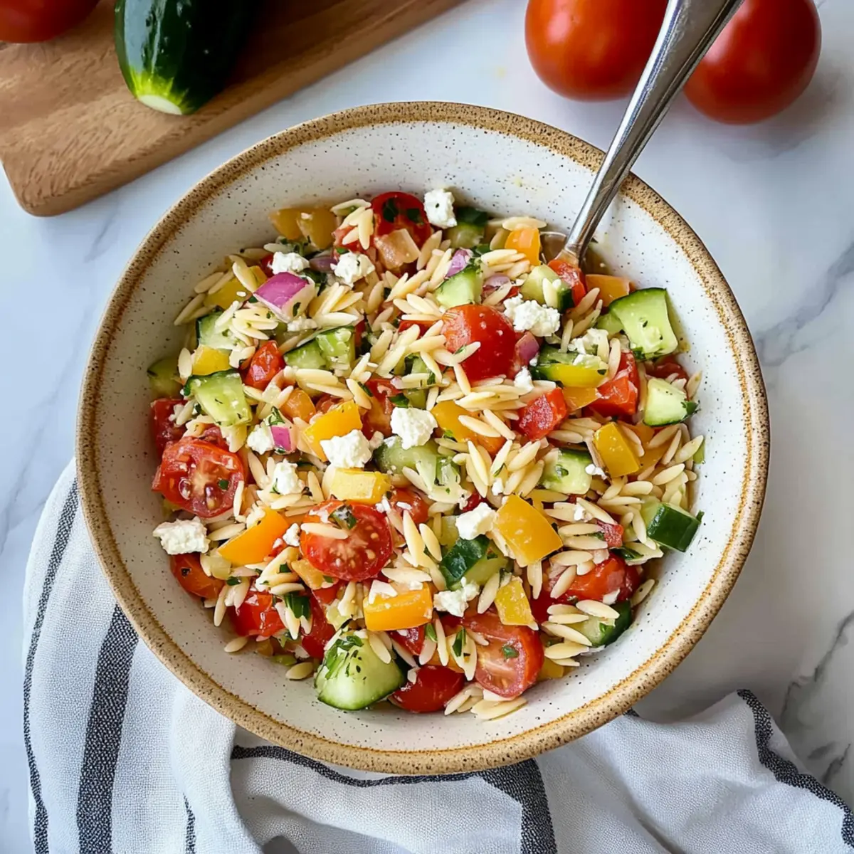 Rainbow Orzo Salad: A Colorful Crunch You'll Love