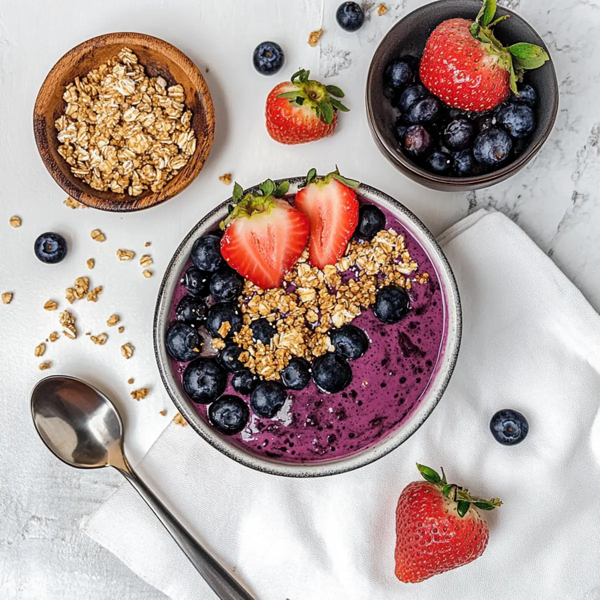 Creamy Ninja Creami Açai Bowl with Greek Yogurt Bliss
