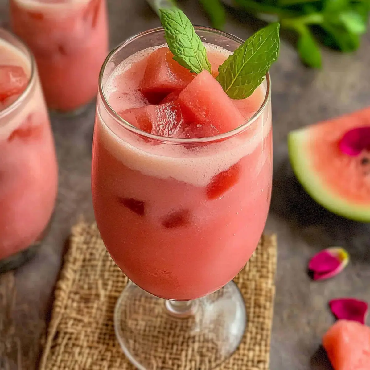 Refreshing Watermelon Rose Drink Recipe for Hot Summer Days