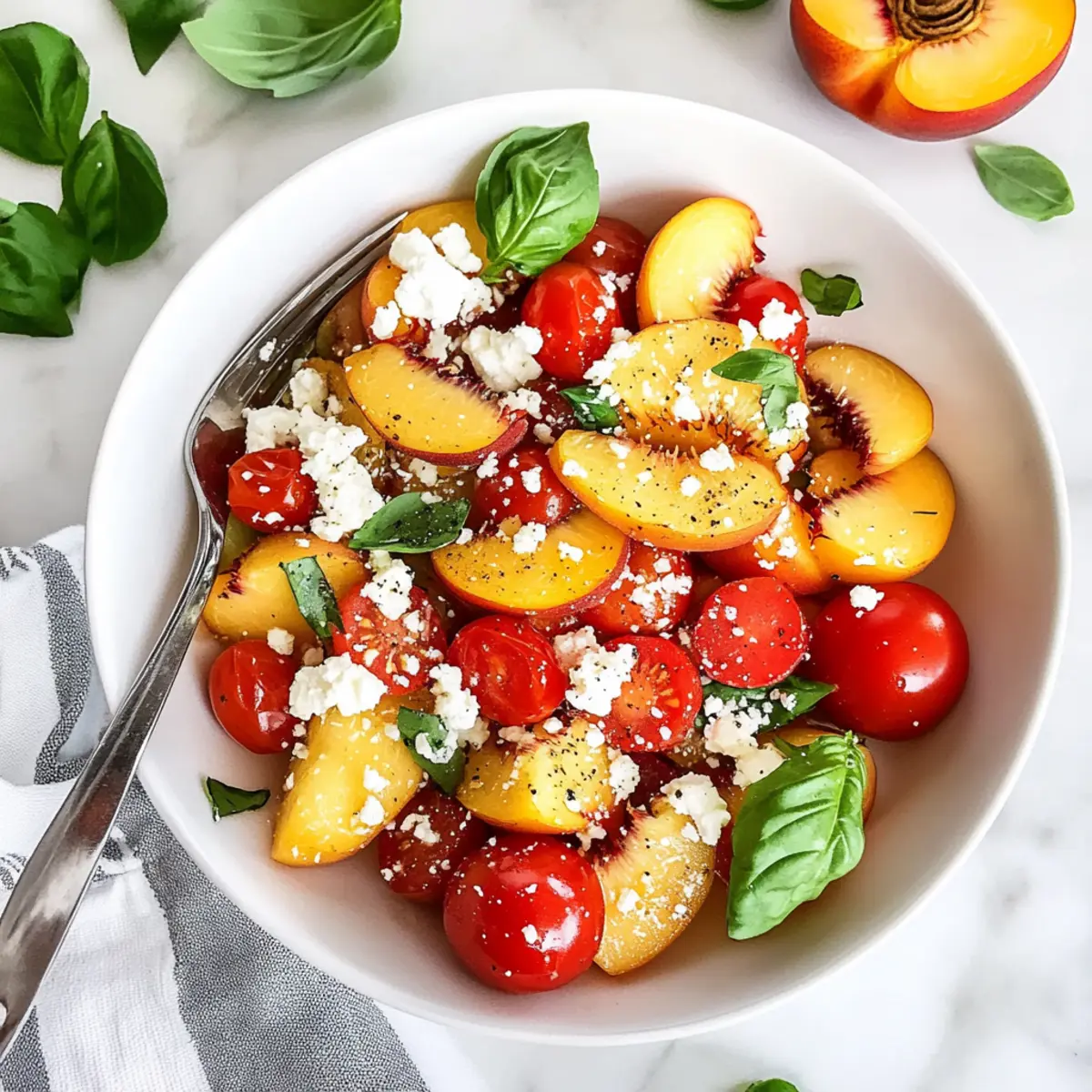 Peach Tomato Feta Salad: A Refreshing Summer Delight