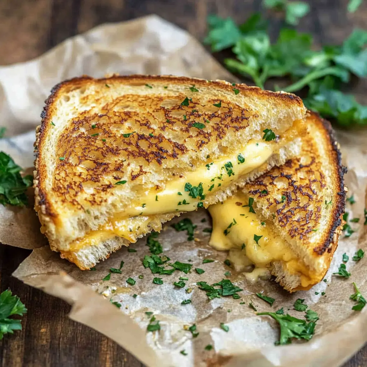 Garlic Bread Grilled Cheese That Will Change Your Sandwich Game