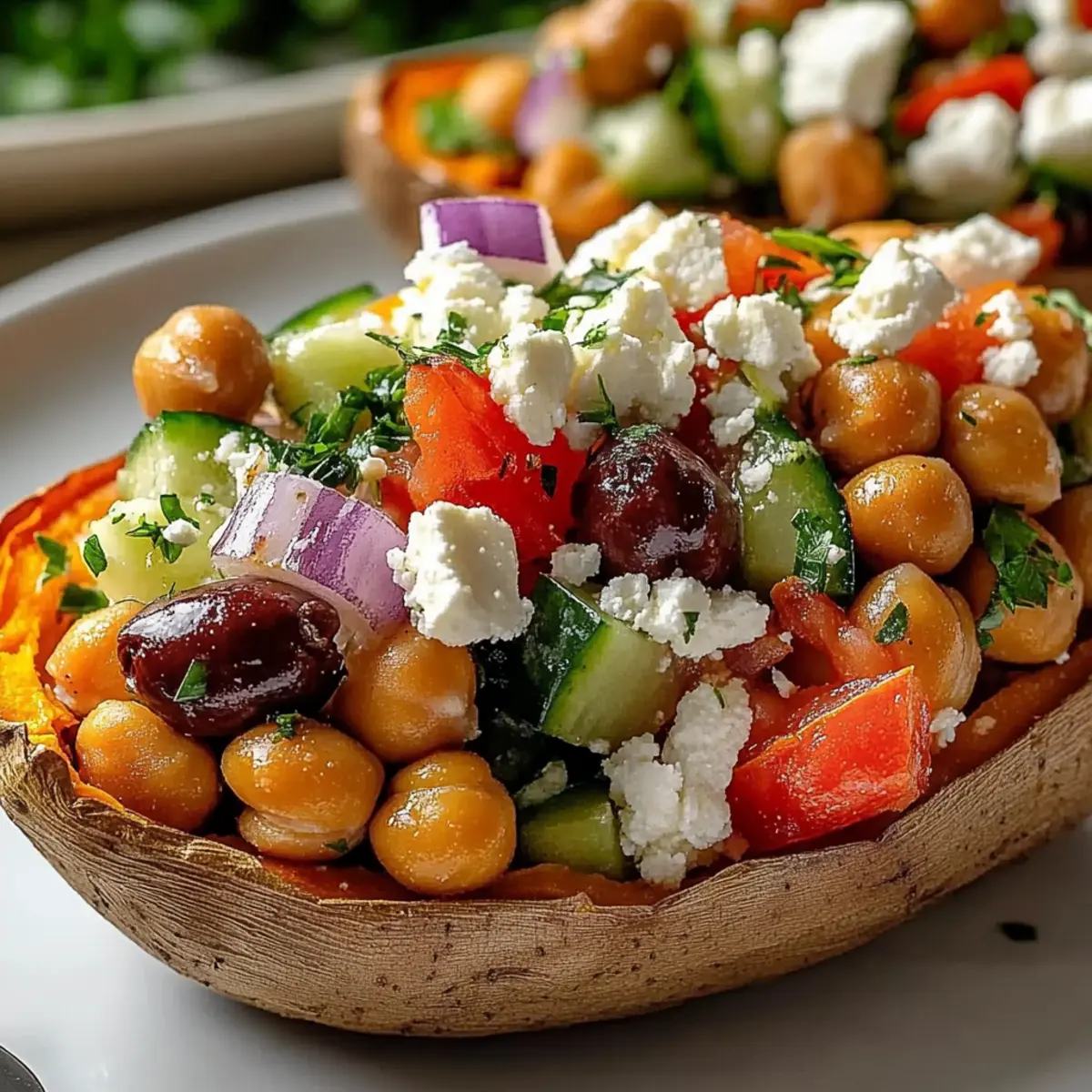 Mediterranean Stuffed Sweet Potatoes for a Flavorful Feast