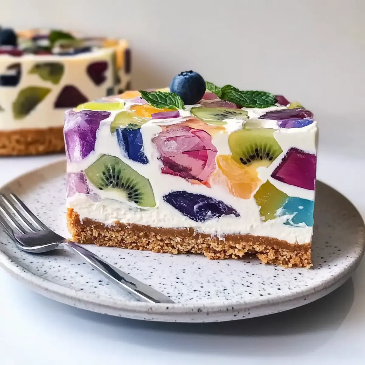 Indulge in Gorgeous Terrazzo Cheesecake Layers at Home