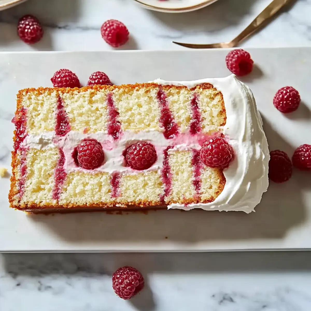 Raspberry Tea Cake with Mascarpone Cream: A Sweet Delight